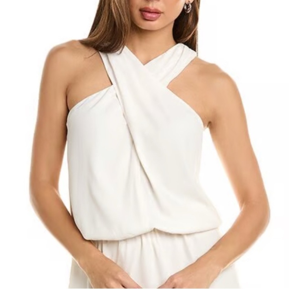Krisa Front Halter Mini Dress Size Medium - Picture 3 of 3